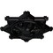 Ekena Millwork Antilles Ceiling Medallion (Fits Canopies up to 6"), Hand-Painted Jet Black, 38 1/4"OD x 1 1/2"P CM38ANBLF - alternate 4